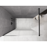 Mexen Kioto paroi de douche Walk-in 120 x 200 cm, ombre blanc 8 mm, noir - 800-120-101-70-86