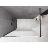 Mexen Kioto paroi de douche Walk-in 150 x 200 cm, ombre blanche 8 mm, noire - 800-150-101-70-86
