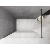 Mexen Kioto paroi de douche Walk-in 110 x 200 cm, ombre blanc 8 mm, métal gris - 800-110-101-95-86