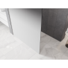 Mexen Kioto paroi de douche Walk-in 70 x 200 cm, ombre blanche 8 mm, nickel brossé - 800-070-101-97-86