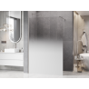 Mexen Kioto paroi de douche Walk-in 70 x 200 cm, ombre blanche 8 mm, nickel brossé - 800-070-101-97-86