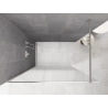 Mexen Kioto paroi de douche Walk-in 80 x 200 cm, ombre blanche 8 mm, nickel brossé - 800-080-101-97-86