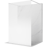 Mexen Kioto paroi de douche autoportante 130 x 200 cm, ombre blanc 8 mm, chrome - 800-130-002-01-86
