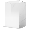 Mexen Kioto paroi de douche autoportante 150 x 200 cm, ombre blanc 8 mm, chrome - 800-150-002-01-86
