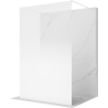 Mexen Kioto Paroi de douche autoportante 110 x 200 cm, ombrée blanche 8 mm, blanche - 800-110-002-20-86