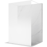 Mexen Kioto paroi de douche autoportante 150 x 200 cm, ombre blanche 8 mm, blanche - 800-150-002-20-86