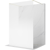 Mexen Kioto paroi de douche autoportante 140 x 200 cm, ombre blanc 8 mm, or - 800-140-002-50-86