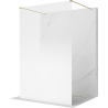 Mexen Kioto paroi de douche autoportante 110 x 200 cm, ombre blanche 8 mm, or brossé - 800-110-002-55-86