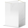 Mexen Kioto paroi de douche autoportante 120 x 200 cm, ombre blanc 8 mm, or brossé - 800-120-002-55-86