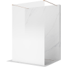 Mexen Kioto paroi de douche autoportante 150 x 200 cm, ombre blanc 8 mm, or rose - 800-150-002-60-86