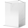 Mexen Kioto paroi de douche autoportante 140 x 200 cm, ombre blanche 8 mm, gun gray brossé - 800-140-002-66-86