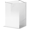 Mexen Kioto paroi de douche autoportante 140 x 200 cm, ombre blanche 8 mm, noire - 800-140-002-70-86