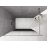 Mexen Kioto paroi de douche Walk-in 110 x 200 cm, ombre noire 8 mm, chrome - 800-110-101-01-76
