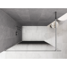Mexen Kioto Paroi de douche Walk-in 140 x 200 cm, ombre noire 8 mm, chrome - 800-140-101-01-76
