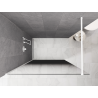 Mexen Kioto paroi de douche Walk-in 130 x 200 cm, ombre noire 8 mm, blanche - 800-130-101-20-76