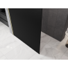 Mexen Kioto paroi de douche Walk-in 120 x 200 cm, ombre noire 8 mm, or brossé - 800-120-101-55-76