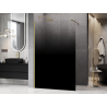 Mexen Kioto paroi de douche Walk-in 120 x 200 cm, ombre noire 8 mm, or brossé - 800-120-101-55-76