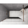 Mexen Kioto paroi de douche Walk-in 120 x 200 cm, ombre noire 8 mm, or rose - 800-120-101-60-76
