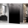 Mexen Kioto paroi de douche 150 x 200 cm, ombre noire 8 mm, gris métallisé brossé - 800-150-101-66-76