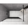 Mexen Kioto paroi de douche Walk-in 150 x 200 cm, ombre noir 8 mm, noir - 800-150-101-70-76