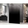 Mexen Kioto paroi de douche Walk-in 150 x 200 cm, ombre noir 8 mm, gun metal - 800-150-101-95-76