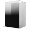 Mexen Kioto cloison de douche autoportante 110 x 200 cm, ombre noire 8 mm, chromé - 800-110-002-01-76