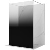 Mexen Kioto paroi de douche autoportante 140 x 200 cm, ombre noire 8 mm, chrome - 800-140-002-01-76