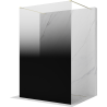 Mexen Kioto paroi de douche autoportante 120 x 200 cm, ombre noire 8 mm, dorée - 800-120-002-50-76