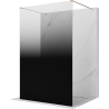 Mexen Kioto paroi de douche autoportante 110 x 200 cm, ombre noir 8 mm, or rose - 800-110-002-60-76