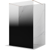 Mexen Kioto paroi de douche autoportante 140 x 200 cm, ombre noire 8 mm, or rose - 800-140-002-60-76