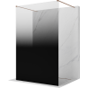 Mexen Kioto paroi de douche autoportante 130 x 200 cm, ombre noire 8 mm, cuivre brossé - 800-130-002-65-76