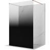 Mexen Kioto paroi de douche autoportante 150 x 200 cm, ombré noir 8 mm, cuivre brossé - 800-150-002-65-76