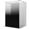 Mexen Kioto paroi de douche autoportante 120 x 200 cm, ombre noire 8 mm, noire - 800-120-002-70-76