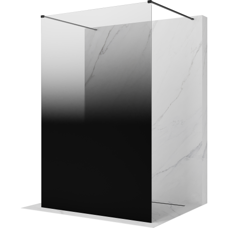 Mexen Kioto paroi de douche autonome 150 x 200 cm, ombre noir 8 mm, noir - 800-150-002-70-76
