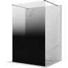 Mexen Kioto paroi de douche autonome 150 x 200 cm, ombre noir 8 mm, noir - 800-150-002-70-76