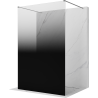 Mexen Kioto paroi de douche autoportante 110 x 200 cm, ombre noire 8 mm, métal gris - 800-110-002-95-76