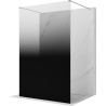 Mexen Kioto paroi de douche autoportante 130 x 200 cm, ombre noire 8 mm, nickel brossé - 800-130-002-97-76