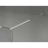 Mexen Kioto paroi de douche Walk-in 130 x 200 cm, crackle graphite 12 mm, chrome - 800-130-101-01-44-X