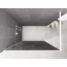 Mexen Kioto paroi de douche Walk-in 120 x 200 cm, crackle graphite 12 mm, blanc - 800-120-101-20-44-X