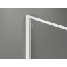 Mexen Kioto paroi de douche Walk-in 120 x 200 cm, crackle graphite 12 mm, blanc - 800-120-101-20-44-X