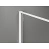 Mexen Kioto paroi de douche Walk-in 140 x 200 cm, crackle graphite 12 mm, blanche - 800-140-101-20-44-X