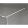 Mexen Kioto paroi de douche Walk-in 130 x 200 cm, crackle graphite 12 mm, blanc - 800-130-101-20-44-X