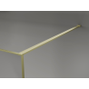 Mexen Kioto paroi de douche Walk-in 100 x 200 cm, crackle graphite 12 mm, or brossé - 800-100-101-55-44-X