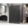 Mexen Kioto paroi de douche Walk-in 90 x 200 cm, crackle graphite 12 mm, or brossé - 800-090-101-55-44-X