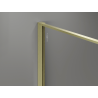 Mexen Kioto paroi de douche Walk-in 70 x 200 cm, crackle graphite 12 mm, or brossé - 800-070-101-55-44-X