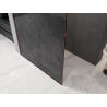 Mexen Kioto paroi de douche Walk-in 80 x 200 cm, crackle graphite 12 mm, or rose - 800-080-101-60-44-X
