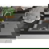 Mexen Matias évier en granit 1,5 cuves avec égouttoir et robinet de cuisine Telma, gris - 6502-71-670200-00
