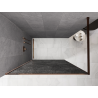Mexen Kioto paroi de douche Walk-in 150 x 200 cm, crackle graphite 12 mm, or rose - 800-150-101-60-44-X
