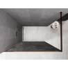 Mexen Kioto paroi de douche Walk-in 160 x 200 cm, crackle graphite 12 mm, or rose - 800-160-101-60-44-X