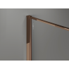 Mexen Kioto Paroi de douche Walk-in 90 x 200 cm, crackle graphite 12 mm, or rose - 800-090-101-60-44-X